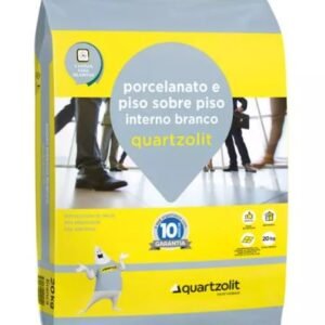esmaga-900799 ARGAMASSA PORCELANATO PISOXPISO INTERNO BRANCO 20KG QUARTZOLIT