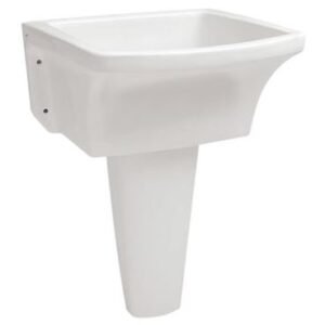 KIT TANQUE DE LOUÇA BRANCO COM COLUNA 29L 50X50 ICASA (IT200/IC200)