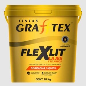 FLEXLIT VEDA LAJES PAREDE TELHA BORRACHA LIQUIDA 18L GRAFFTEX TÉRMICO