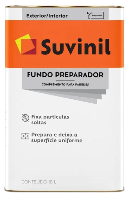 FUNDO PREPARADOR PAREDE COMPLEMENTO PRE PINTURA 18L SUVINIL