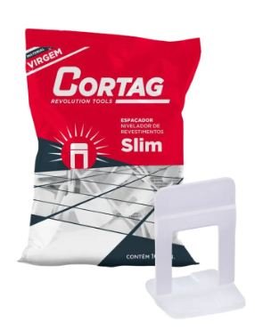 ESPAÇADOR NIVELADOR PISO SLIM CORTAG 2,0MM PACOTE  C/100 61536
