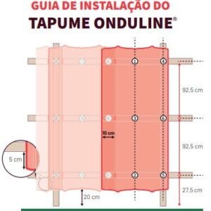 TAPUME ECOLOGICO VERDE 200 CM X 97 CM ONDULINE#