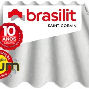 TELHA ONDULADA FIBROCIMENTO 6MM 2,44X1,10M BRASILIT (PROMO)