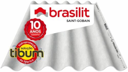 TELHA ONDULADA FIBROCIMENTO 6MM 1,53X1,10M BRASILIT (PROMO)