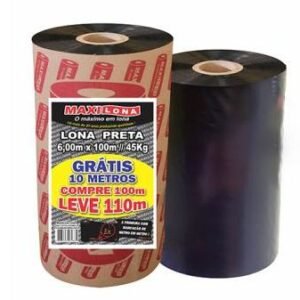 LONA PRETA 6 X 110M  45KG  MAXILONA ROLO