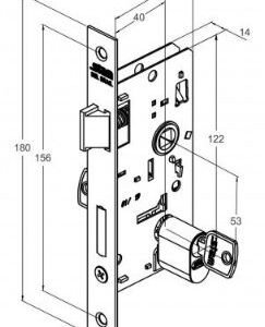 FECHADURA ESPELHO INOX (33) 804/33 EXTERNA STAM 40467