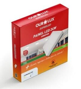 PAINEL LED QUAD SOBREPOR ECO 24W 6500K BIV OUROLUX 02910