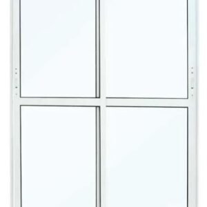 PORTA CORRER LATERAL 2F ALUMINIO MASTER D/E C/VIDRO BRANCA 210X150 JP