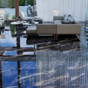 PORCELANATO LASTRA POLIDO QUARTZO DARK 90X180 DELTA NOVA (3,24)
