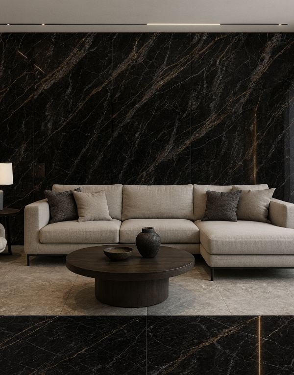 PORCELANATO LASTRA POLIDO QUARTZO DARK 90X180 DELTA NOVA (3,24)