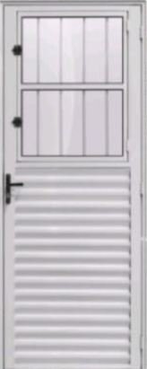 esmaga-914999 PORTA ALUMINIO POSTIGO+LAMINADA BRANCA 210X80-E JP