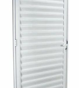 PORTA ALUMINIO VENEZIANA LAMINADA BRANCA 80X210 - ESQ JP