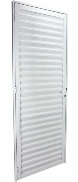 esmaga-915326 PORTA ALUMINIO VENEZIANA LAMINADA BRANCA 80X210 - ESQ JP