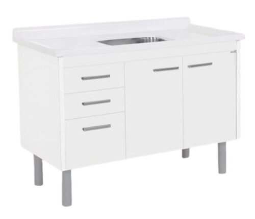 esmaga-915603 ARMARIO COZINHA 1,20M VALENZA 116X50CM BRANCO RORATO 560141 (SEM PIA)