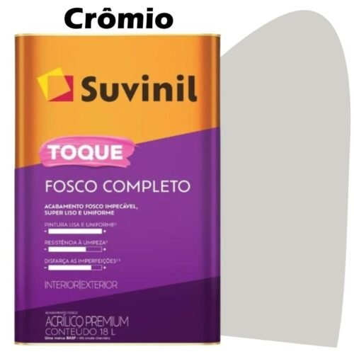TINTA ACRILICA TOQUE FOSCO COMPLETO 16L (B161) CROMIO SUVINIL