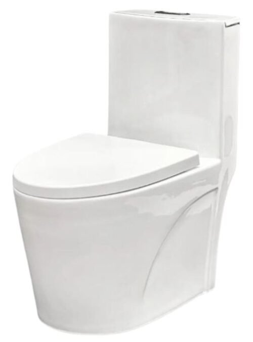 COMBO BACIA COM CAIXA MONOBLOCO C/ ASSENTO SOFT CLOSE BRANCA CASA VILA
