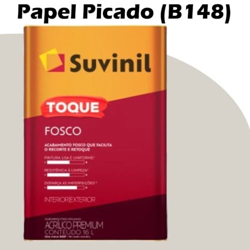 TINTA ACRILICA TOQUE FOSCO BASE  A 16L SUVINIL PAPEL PICADO (B148)